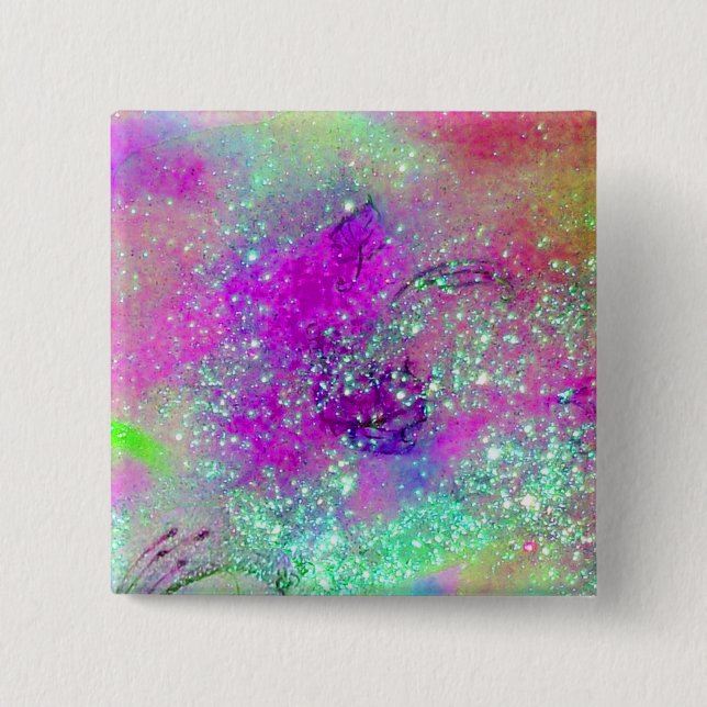 GARDEN OF THE LOST SHADOWS -pink purple violet Button (Front)