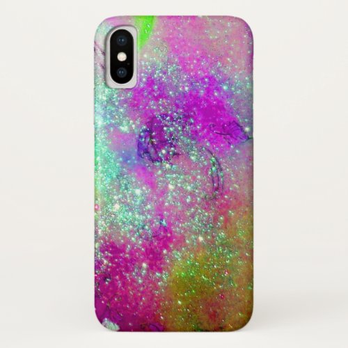 GARDEN OF THE LOST SHADOWS _pink purple violet iPhone XS Case