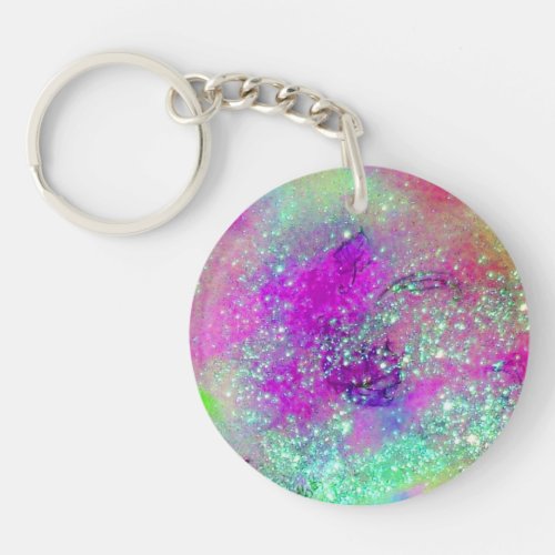 GARDEN OF THE LOST SHADOWS _pink purple violet Keychain