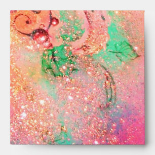 GARDEN OF THE LOST SHADOWS pink red green Envelope