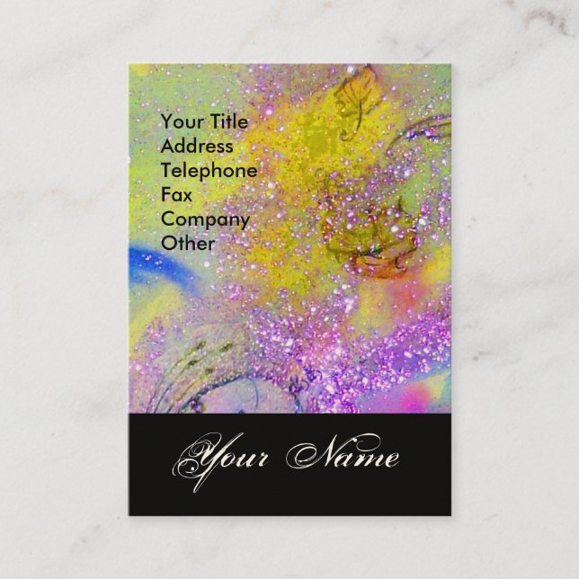 GARDEN OF THE LOST SHADOWS STAR DUST MONOGRAM 1 BUSINESS CARD (Front)