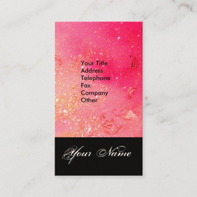 GARDEN OF THE LOST SHADOWS STAR DUST MONOGRAM 1 BUSINESS CARD (Front)