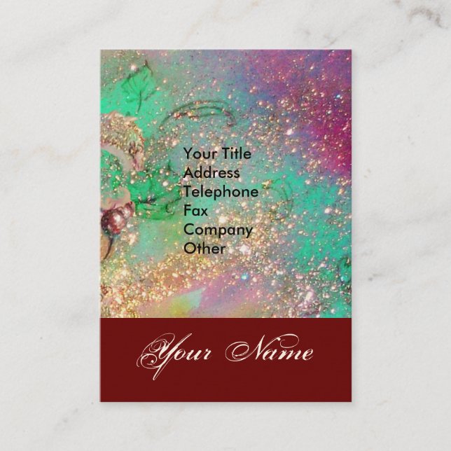 GARDEN OF THE LOST SHADOWS STAR DUST MONOGRAM 1 BUSINESS CARD (Front)