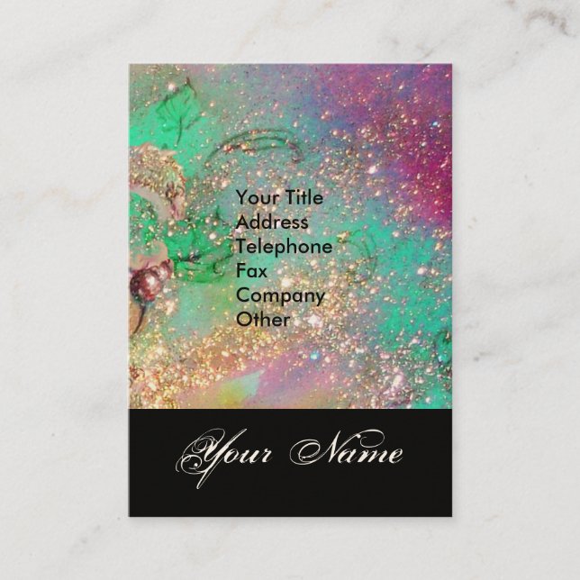 GARDEN OF THE LOST SHADOWS STAR DUST MONOGRAM 1 BUSINESS CARD (Front)