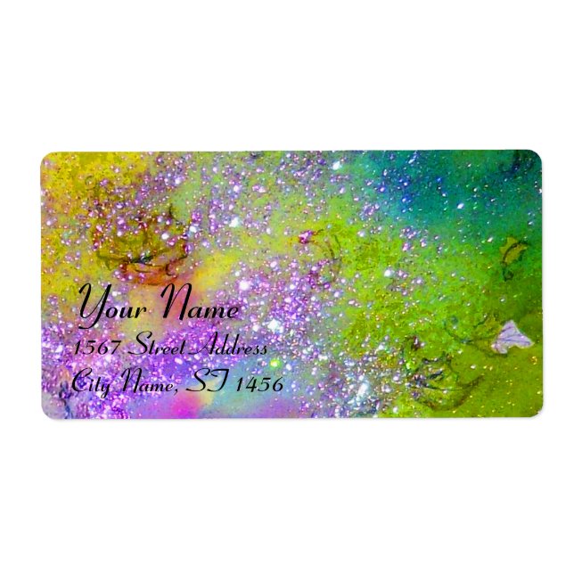 GARDEN OF THE LOST SHADOWS, violet green yellow Label (Front)