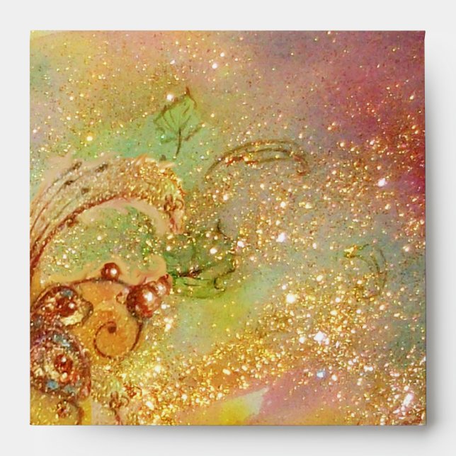 GARDEN OF THE LOST SHADOWS  yellow red brown green Envelope (Front)