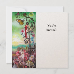 GARDEN OF THE MELISSA champagne Invitation