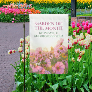 Garden of the Month Winner Custom Floral Flag