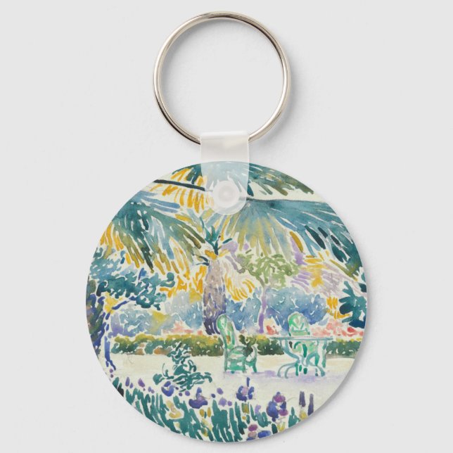 Garden of the Painter at Saint Clair Keychain (Front)