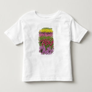 Garden of tulips, daffodils, and hyacinth toddler t-shirt