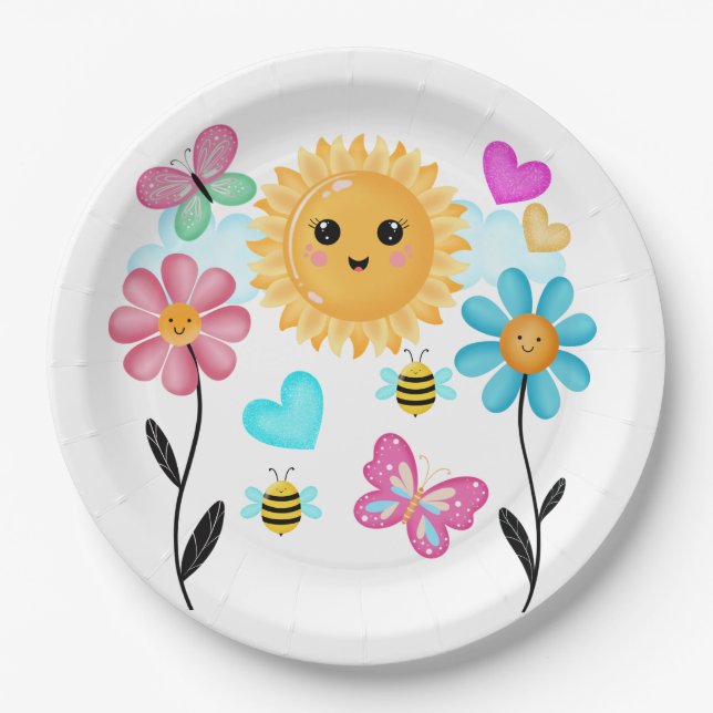 Garden of Whimsy  Paper Plates (Front)