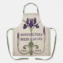 Garden or Kitchen Apron Vintage Seed Catalog Art