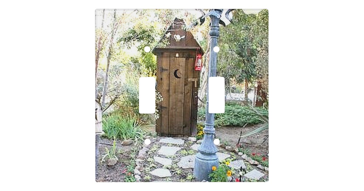 GARDEN OUTHOUSE WALLL SWITCH LIGHT SWITCH COVER | Zazzle.com