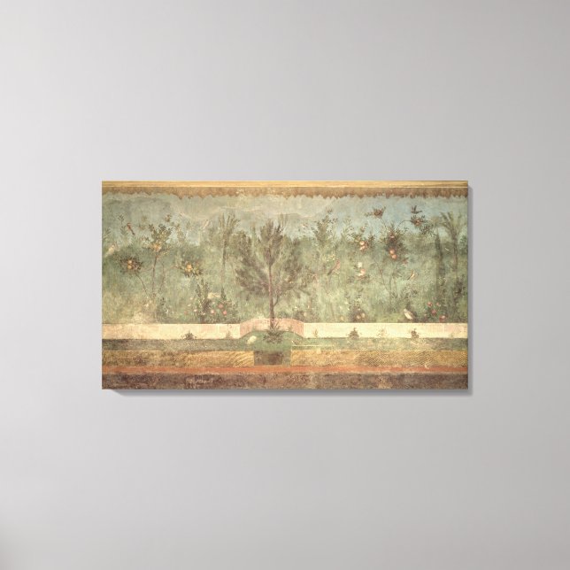 Garden Paintings from the  'Villa of Livia' Canvas Print (Front)