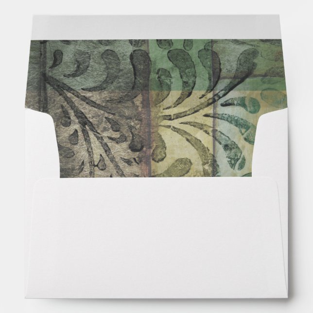 Garden Panel with Leaves, Flowers, and Grass Envelope (Back (Bottom))