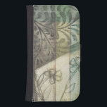 Garden Panel with Leaves, Flowers, and Grass Wallet Phone Case For Samsung Galaxy S4<br><div class="desc">A pleasant garden panel that features leaves,  flowers,  and grass in an abstract sketching. The mix of colors draws the eye,  with plenty going on in the painting. An easy conversation starter that could find a welcome place on your wall!</div>