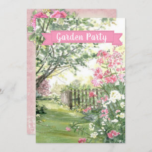 Garden Party Birthday/Other Occasions/ Invitation