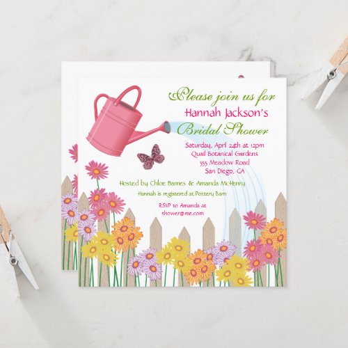 Garden Party Bridal Shower Invitation