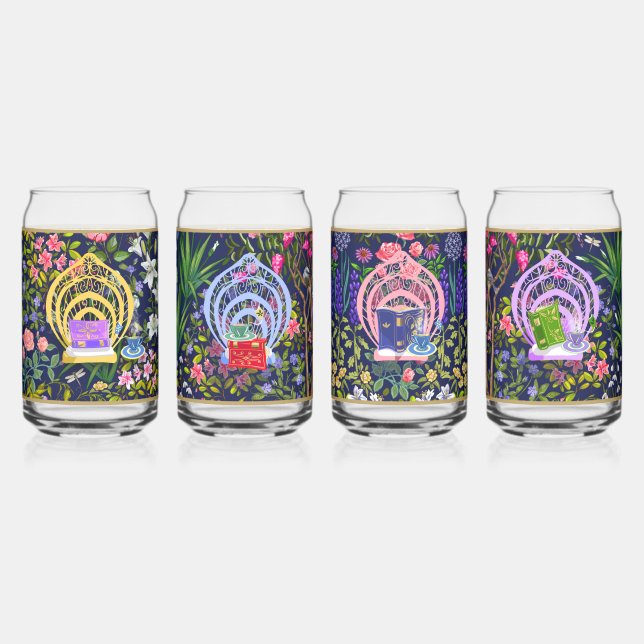 Garden Party Can Glass Set (Left)