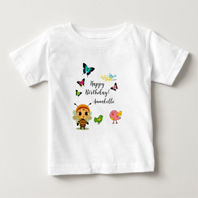 Garden Party Children Celebration Baby T-Shirt (Front)