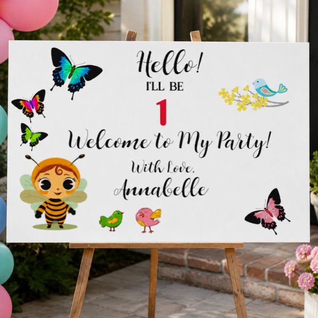 Garden Party Children Celebration Sign (Creator Uploaded)