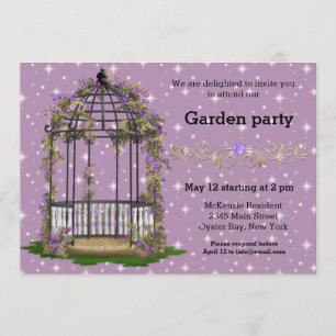 Garden Party * CHOOSE your background color Invitation