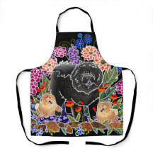 GARDEN PARTY  Chow All-Over Print Apron