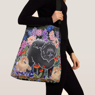 GARDEN PARTY CHOW - Designer crossbody or tote bag