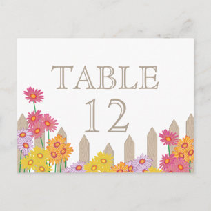 Garden Party Collection Table Card