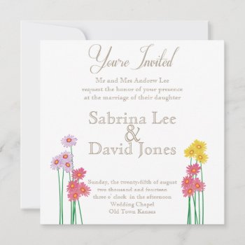 Garden Party Collection Wedding Invitation by Wedding_Trends at Zazzle