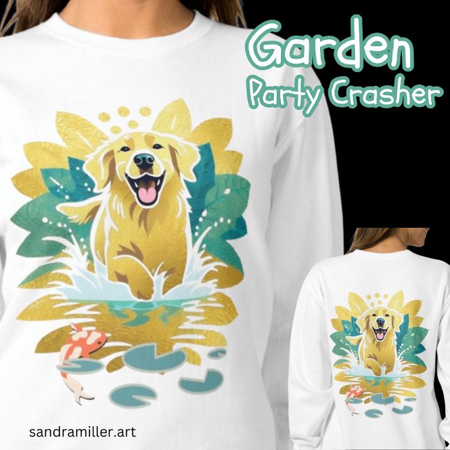 GARDEN PARTY CRASHER Golden Retriever shirts (Creator Uploaded)