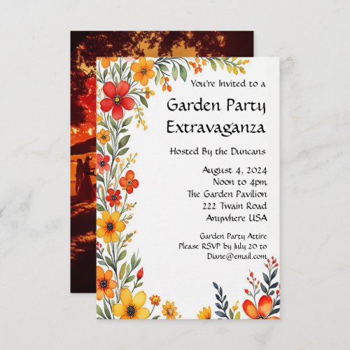 Garden Party Extravaganza Invitation