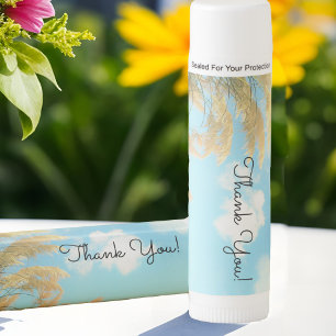 Garden Party Favor Late Summer Pampas Grass Blue Lip Balm