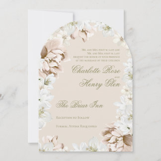 Garden Party Floral Wedding Invitation