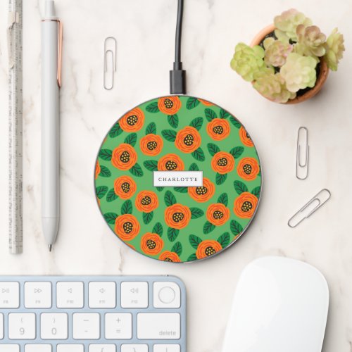 Garden Party Floral Wireless Charger