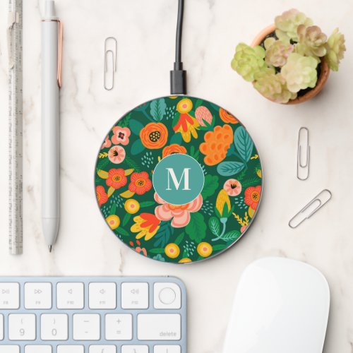 Garden Party Floral Wireless Charger