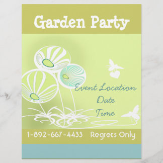 Garden Party Flowers and Bees Flyer