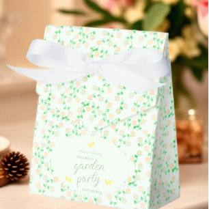 Garden Party Gender Neutral Baby Shower Favor Boxes