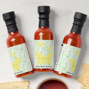 Garden Party Gender Neutral Baby Shower Hot Sauces
