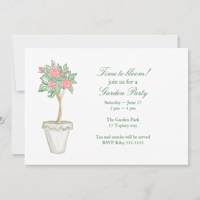 Garden Party Invitation (Front)