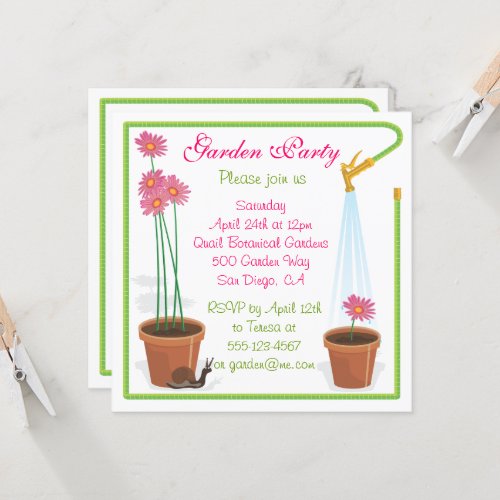 Garden Party Invitation