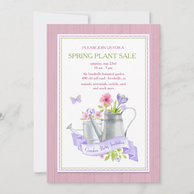 Garden Party Invitation (Front)