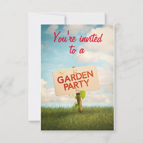 Garden Party Invitation Card