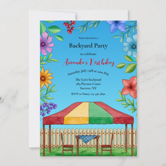 Garden Party Invitations (Front)