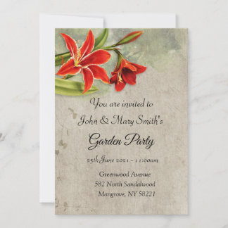 Garden Party Invitations