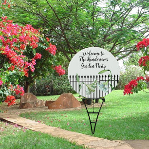 Garden Party Lilies Garden Party Round Sign