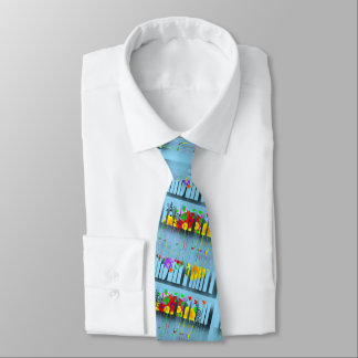 Garden Party Pale Lt Blue Neck Tie
