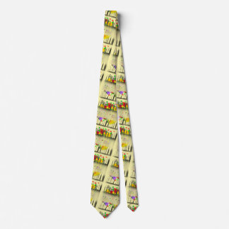 Garden Party Pale Yellow Neck Tie