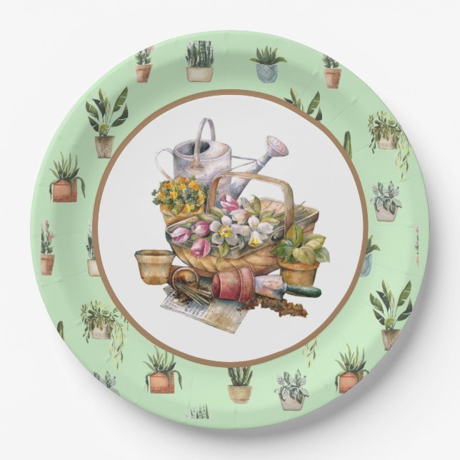 Garden Party Paper Plates (Front)