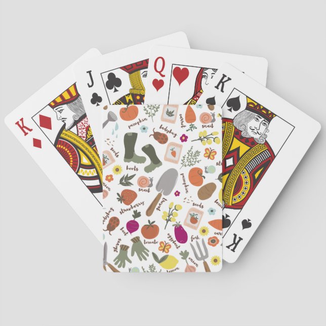 Garden Party Poker Cards (Back)